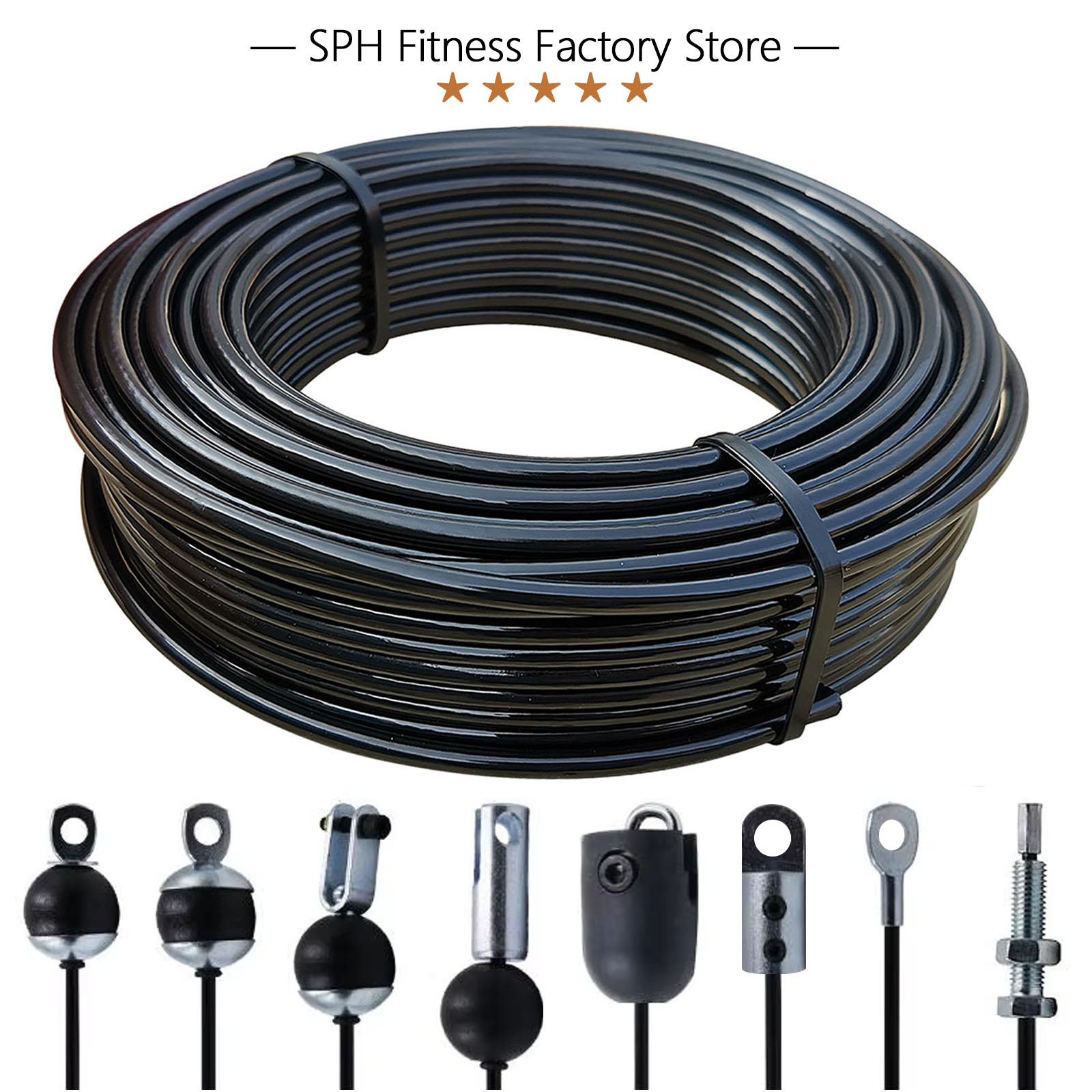 Home Gym Nala - 5/6mm Thick Steel Wire Rope Fitness