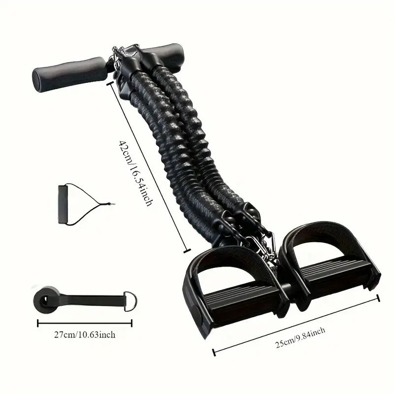 Home Gym Resistance Machine - Pedal Tension Rope Puller Exercise At