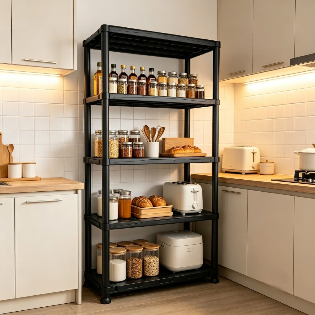 4 & 5 Tier Plastic Storage She - Home Gym Organization review and price
