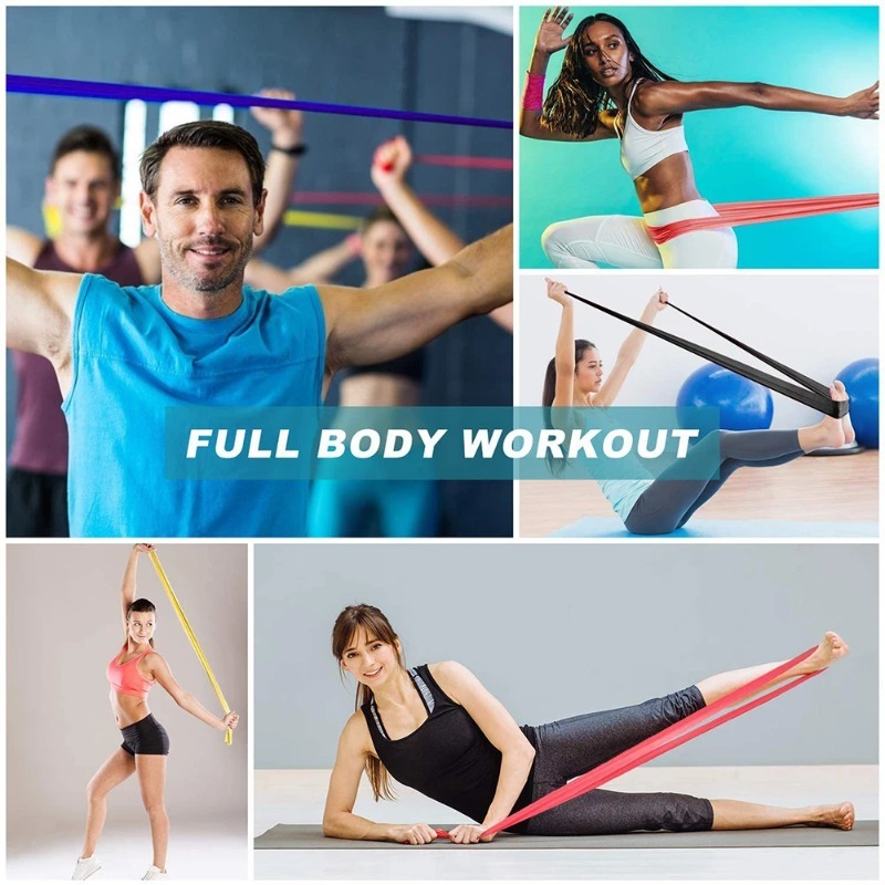 Natural Latex Resistance Bands - Home Gym Resistance Machine review and price
