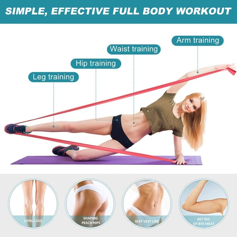 Natural Latex Resistance Bands - Home Gym Resistance Machine review and price