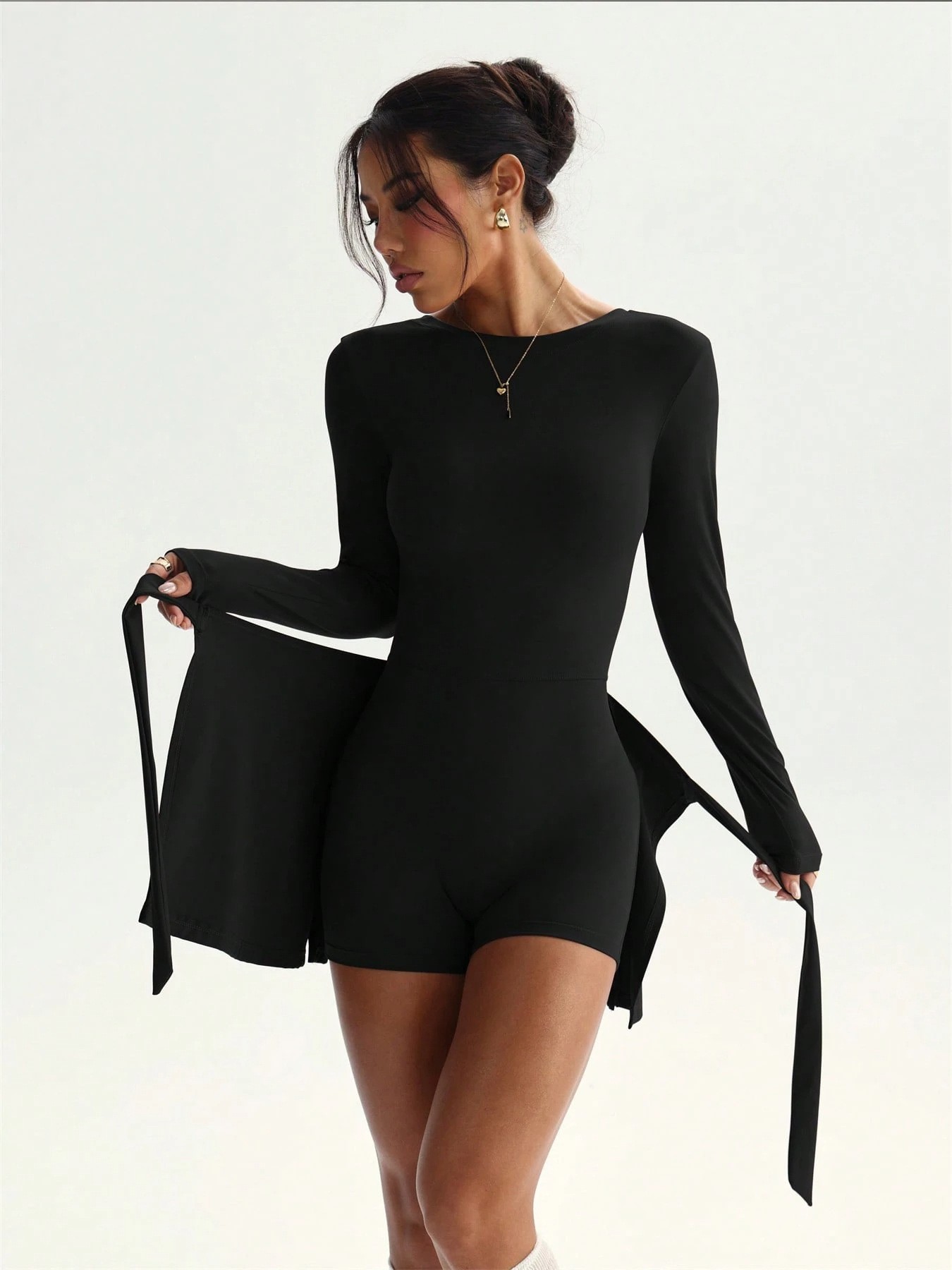 Solid Color Long Sleeved Slim  - Home Gym Full Body review and price