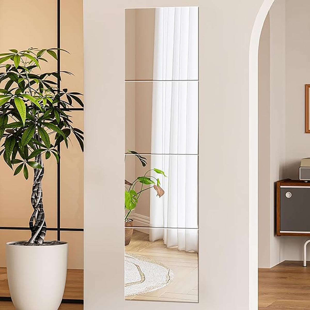 4Pcs Acrylic Mirror Wall Stick - Home Gym For Kids review and price
