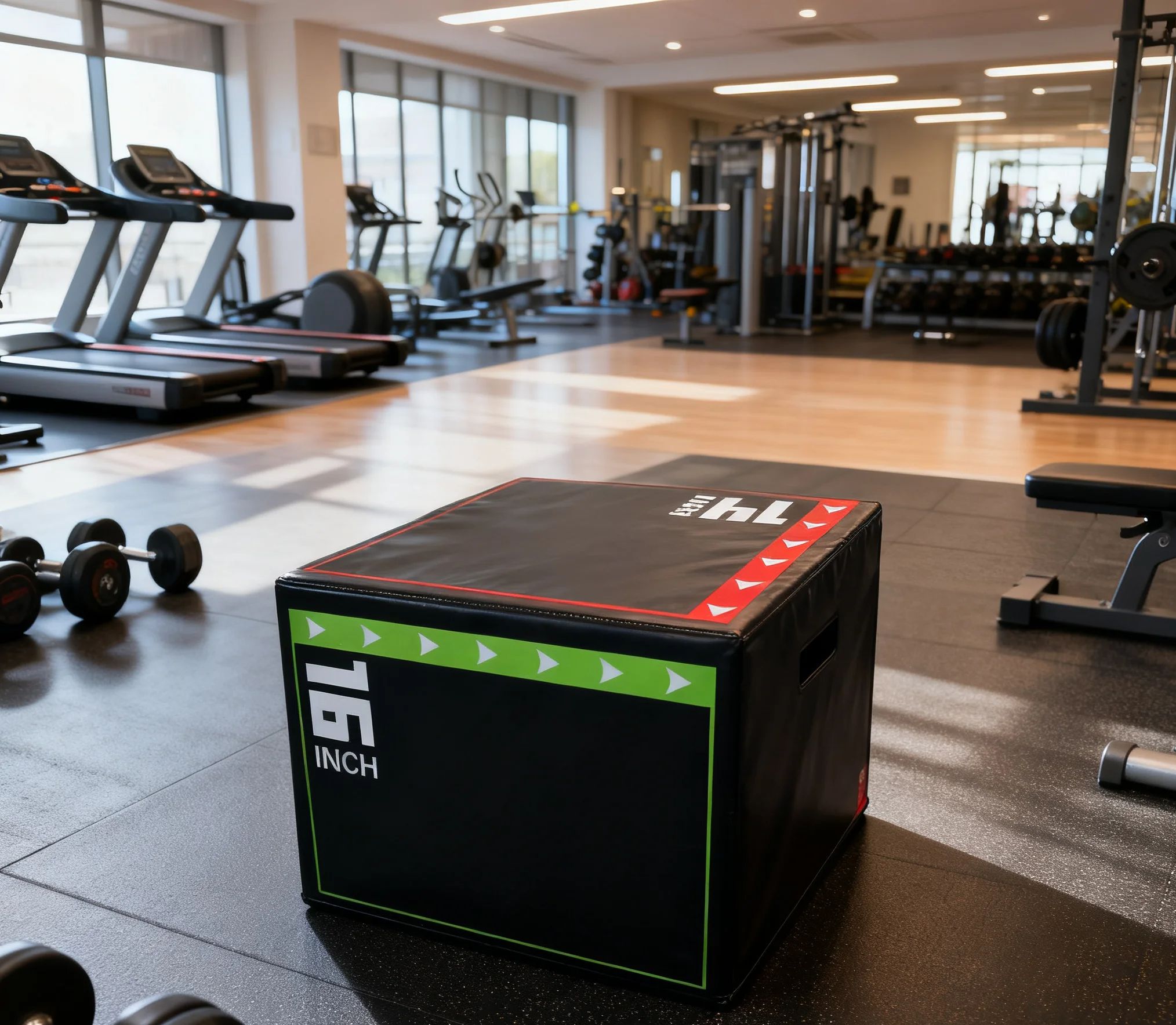 3-in-1Jump Box Plyometric Box  - Home Gym On Carpet review and price