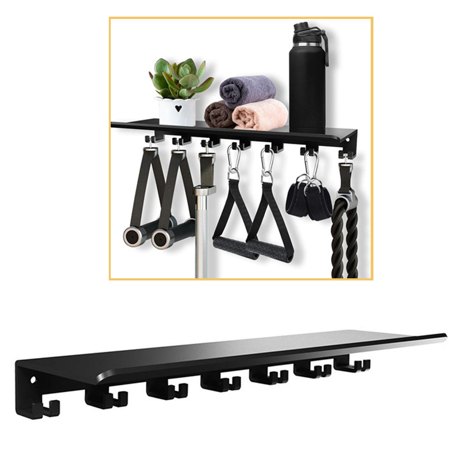 Floating Shelf with Hooks Meta - Home Gym Organization review and price
