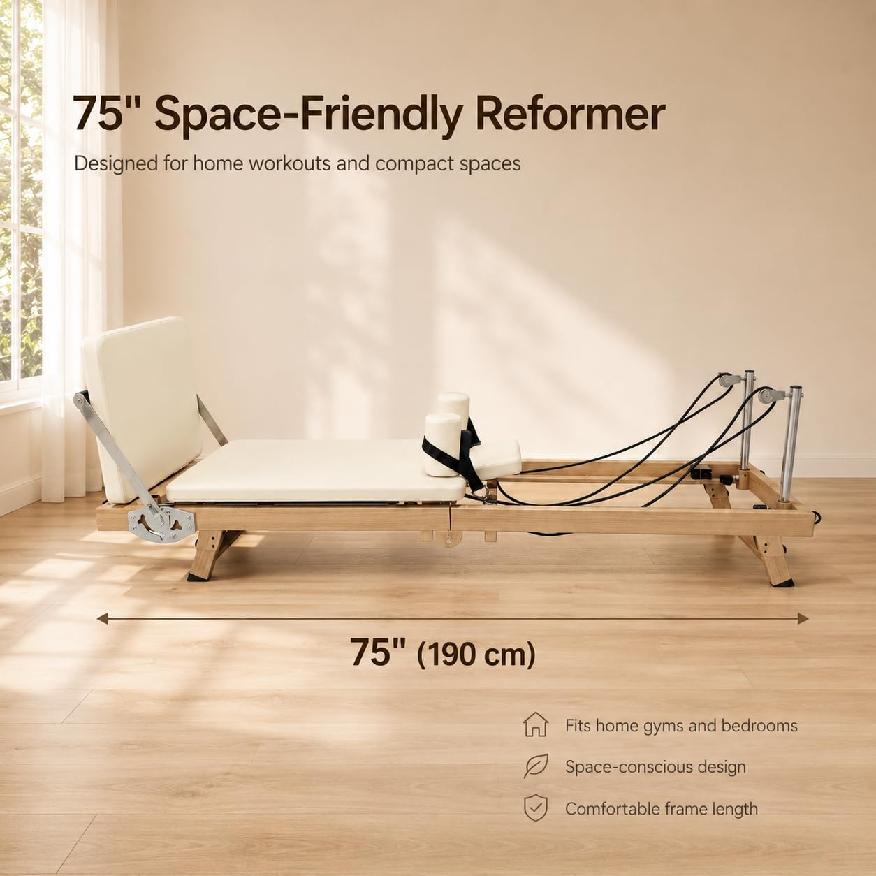 75 Inch Foldable Pilates Refor - Home Gym Nala review and price