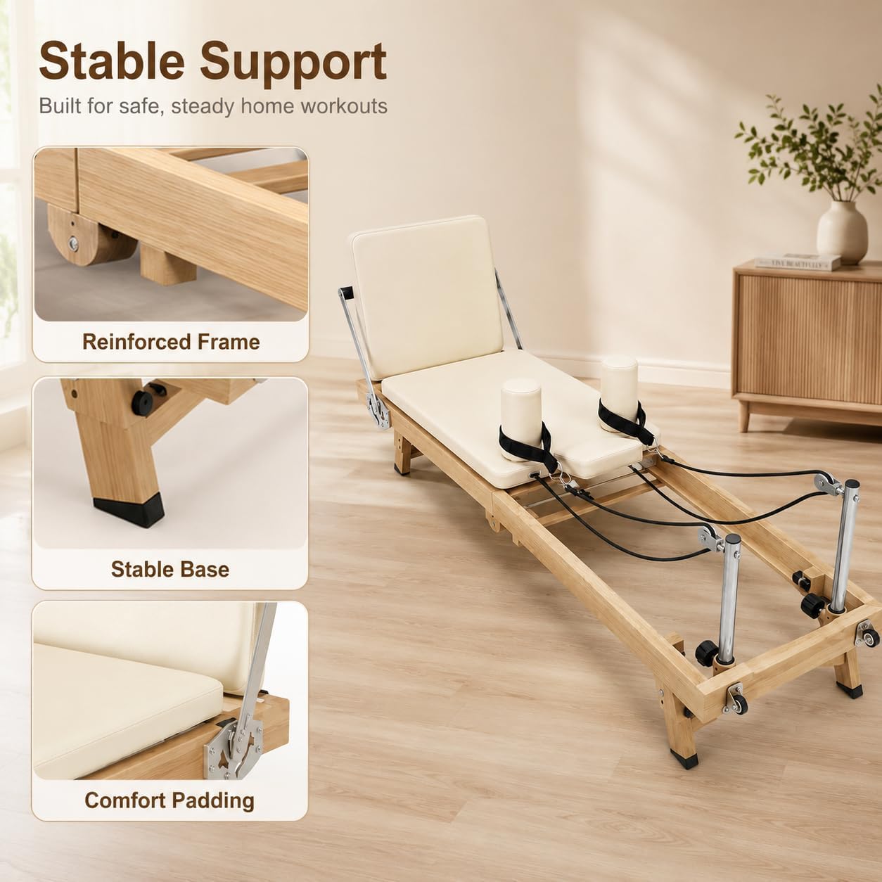 75 Inch Foldable Pilates Refor - Home Gym Nala review and price