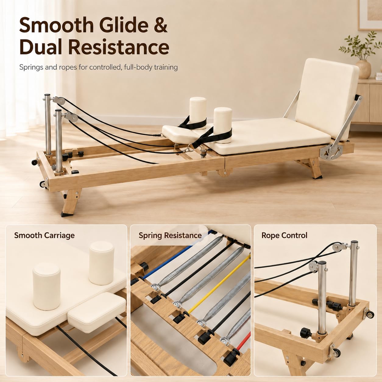 75 Inch Foldable Pilates Refor - Home Gym Nala review and price