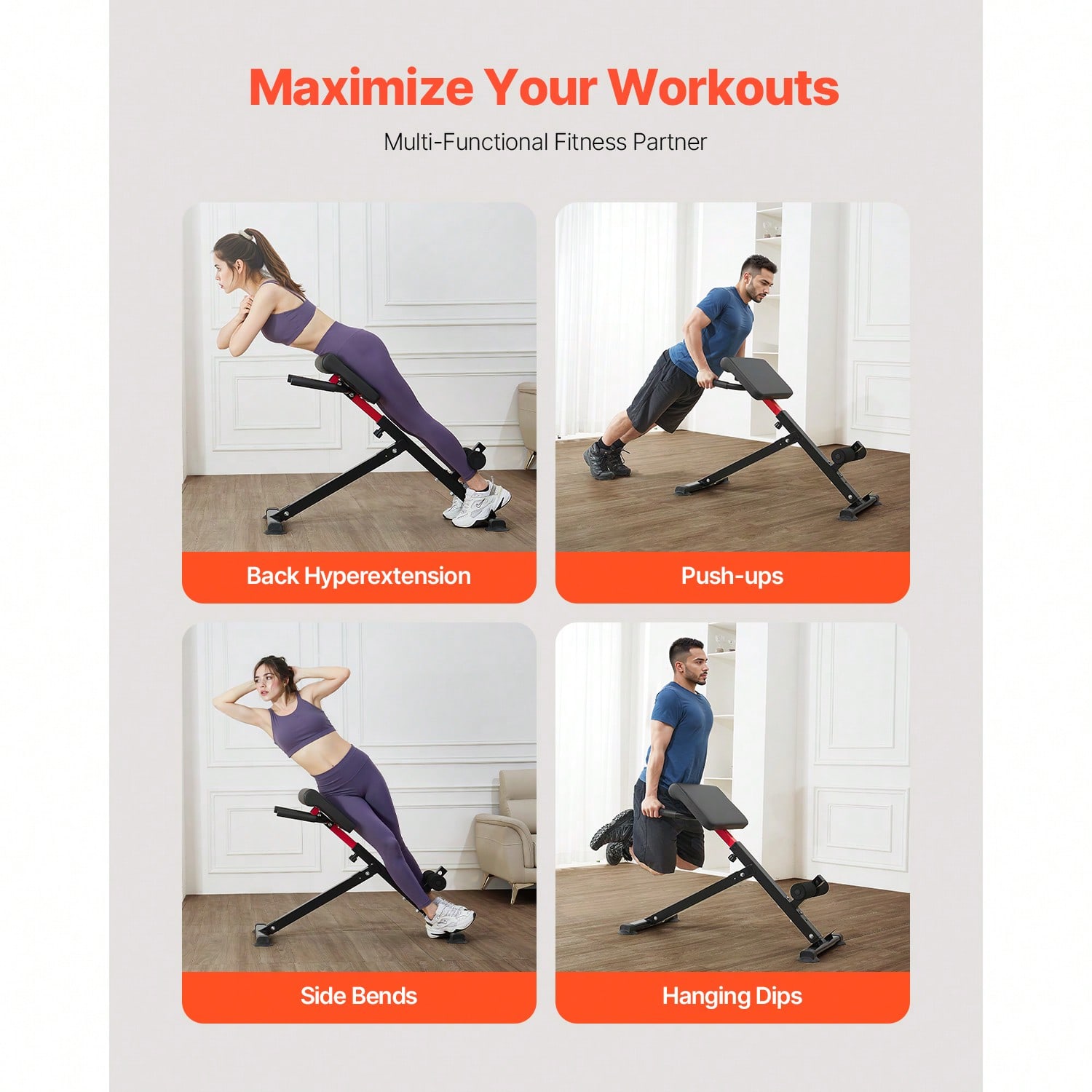 Roman Chair Hyperextension Ben - Home Gym Hamstring Exercises review and price