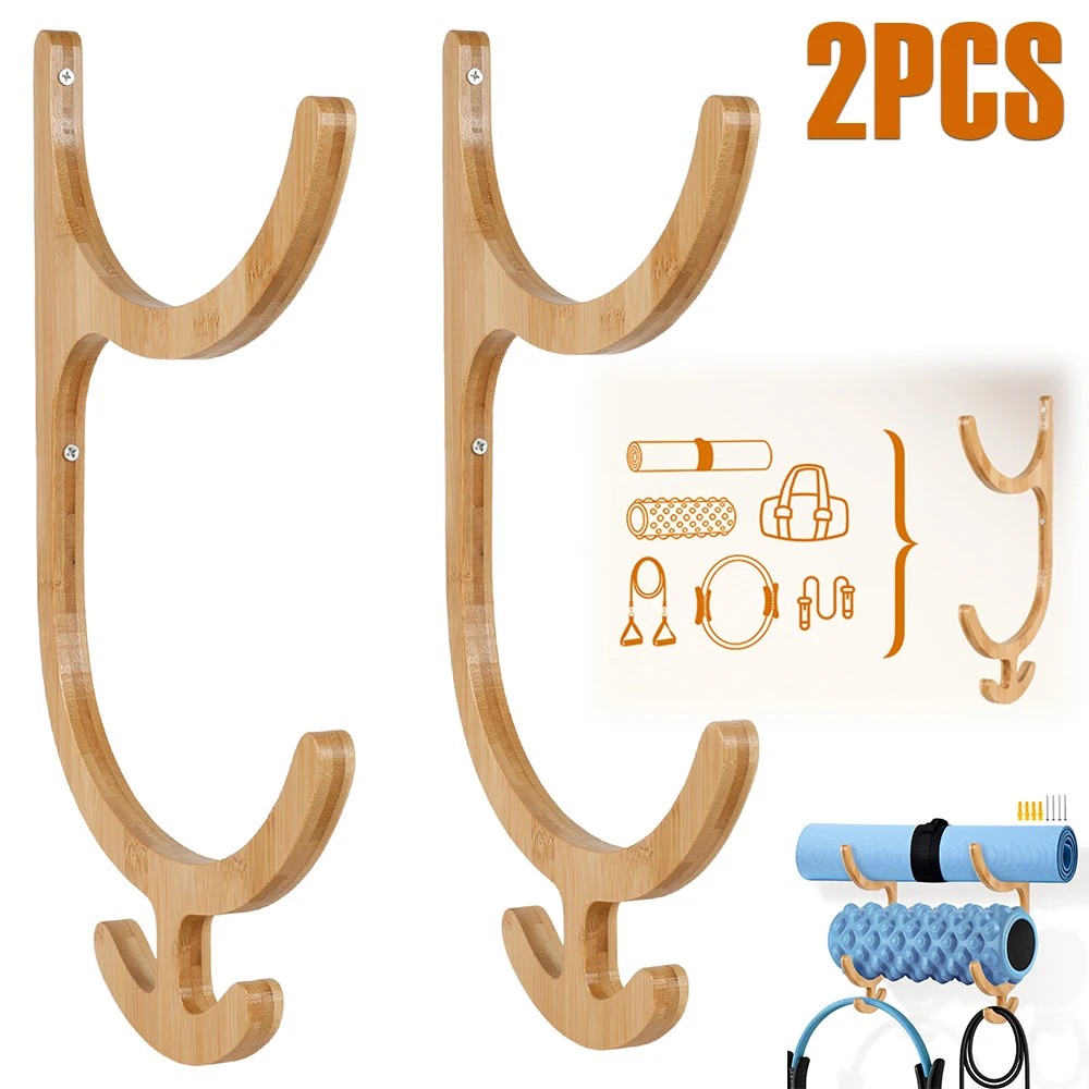 2Pcs Yoga Mat Storage Rack Wal - Home Gym On Carpet review and price