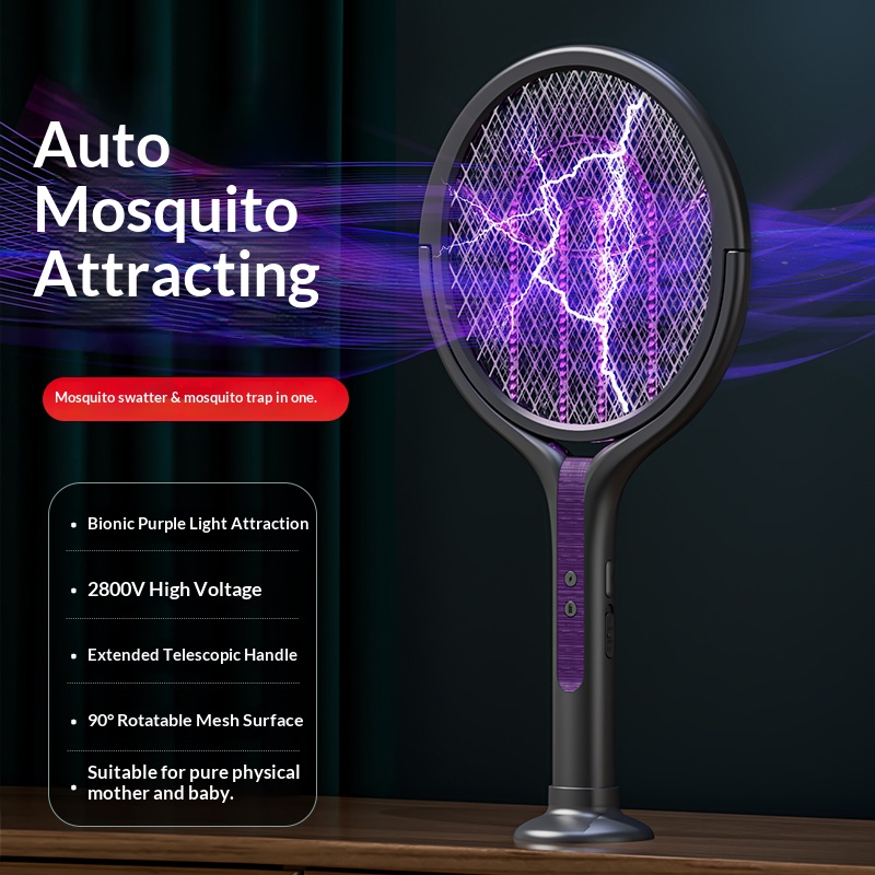 Rotating Head Bug Zapper Racke - Head Racket Boom review and price
