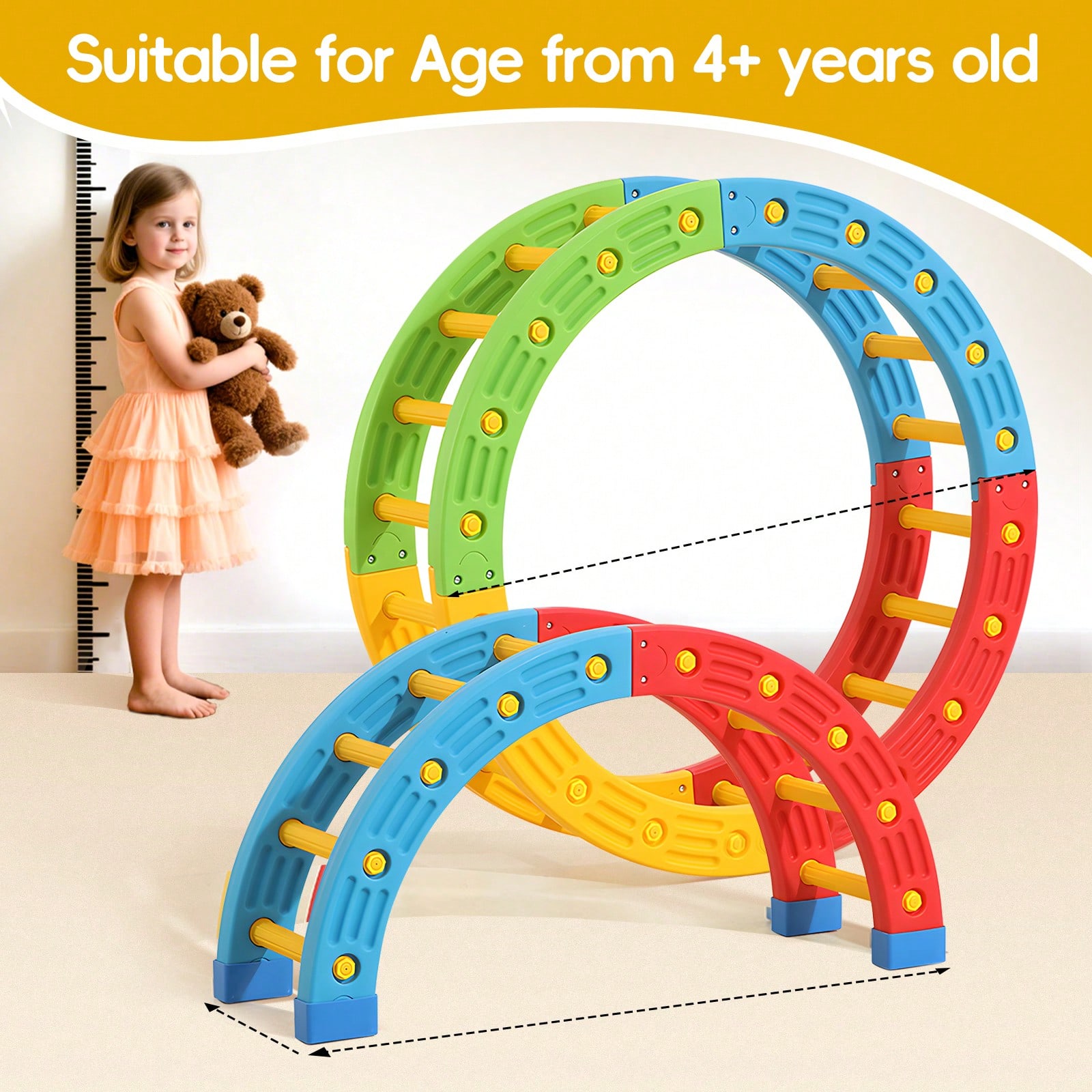 GCCSJ 2-In-1 Foldable Toddler  - Home Gym For Kids review and price