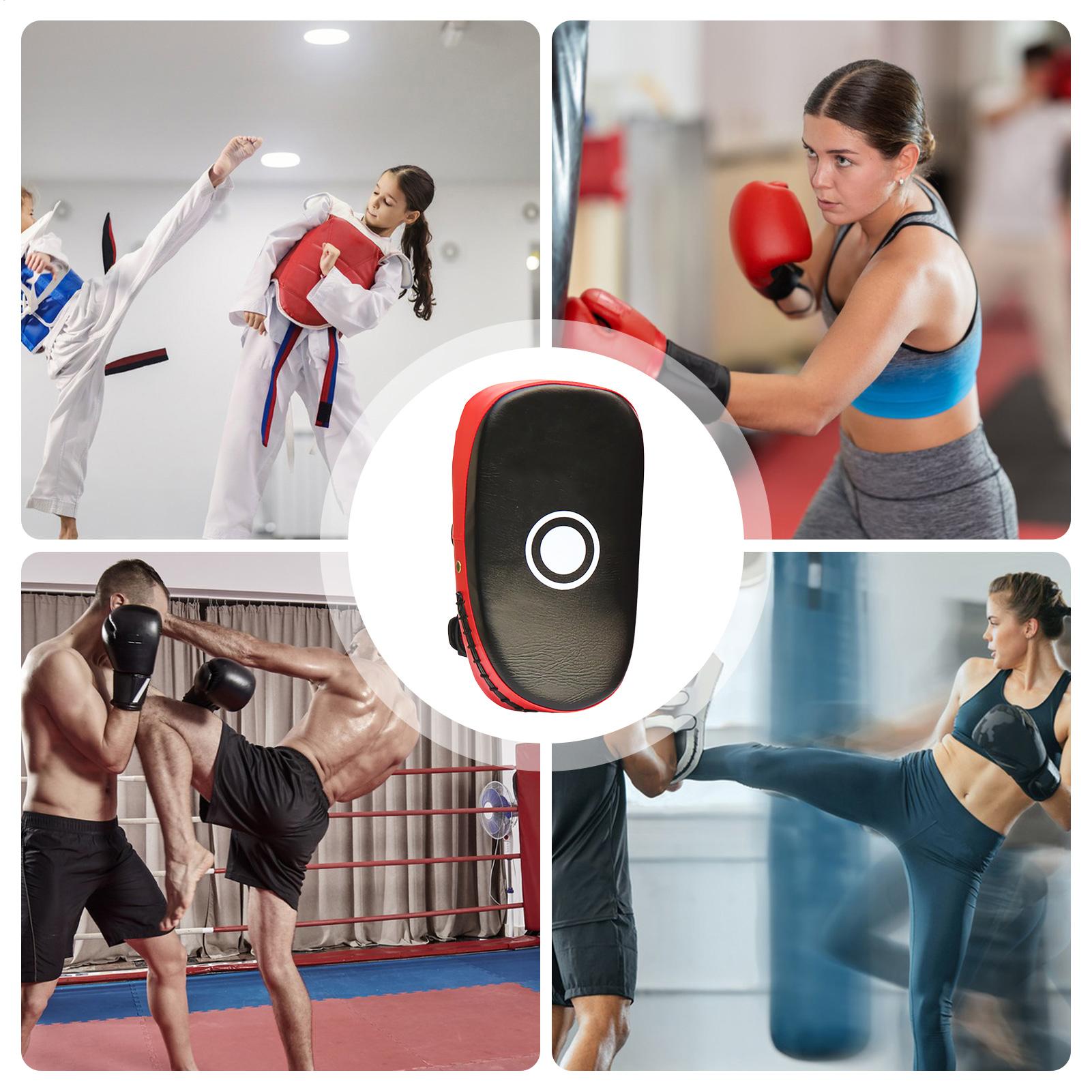 Boxing Pads PU Leather Curved  - Home Gym For Kids review and price