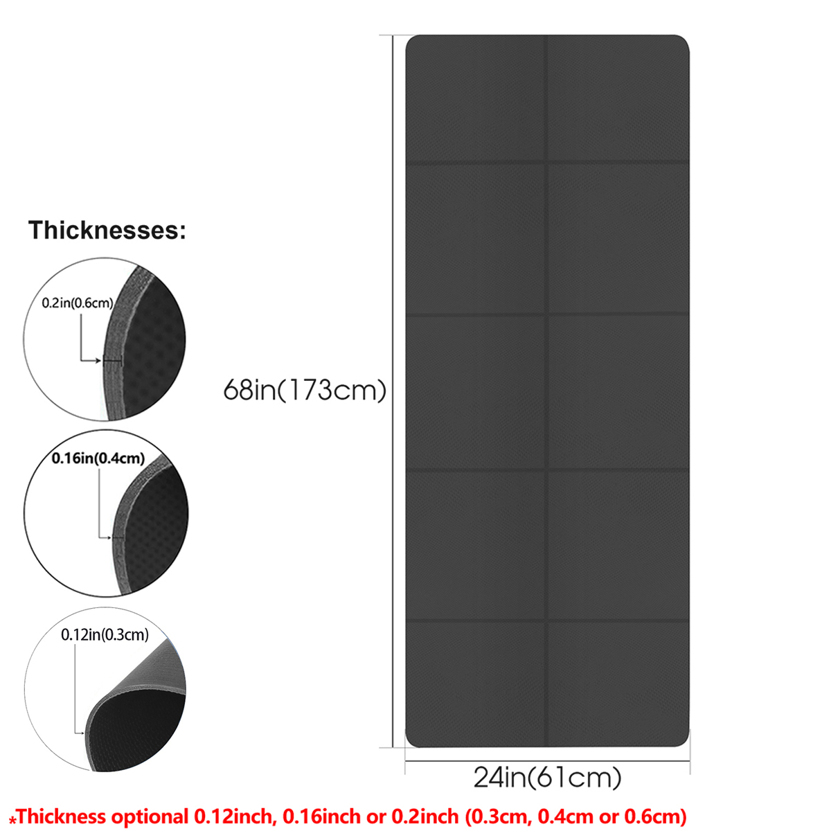 Foldable Yoga Mat Black Eco Fr - Home Gym Floor review and price