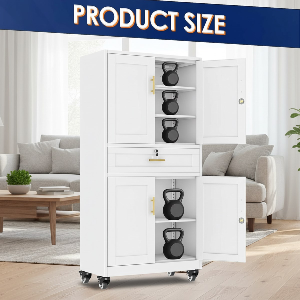 Rolling Metal Garage Storage C - Home Gym Organization review and price