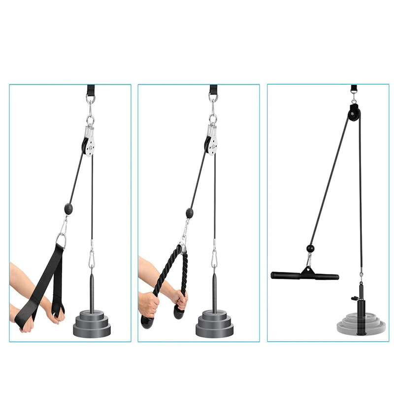 Silent Gym Cable Pulley System - Home Gym Diy Pulley System review and price
