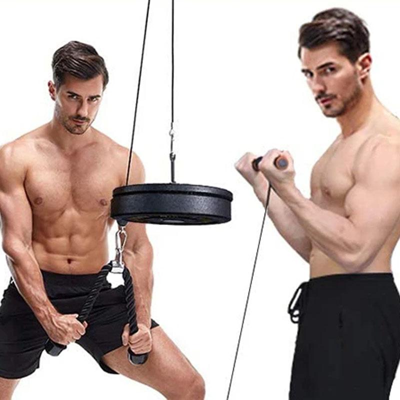 Silent Gym Cable Pulley System - Home Gym Diy Pulley System review and price