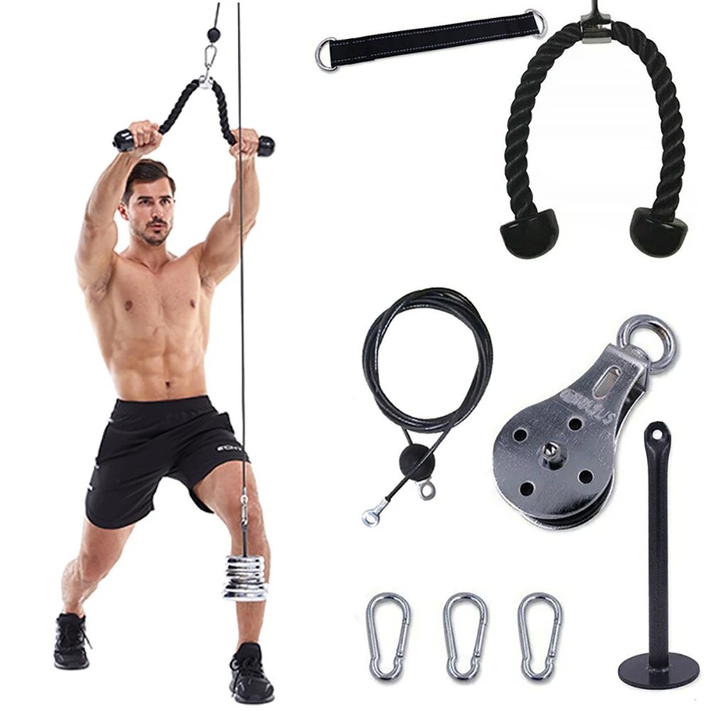 Silent Gym Cable Pulley System - Home Gym Diy Pulley System review and price