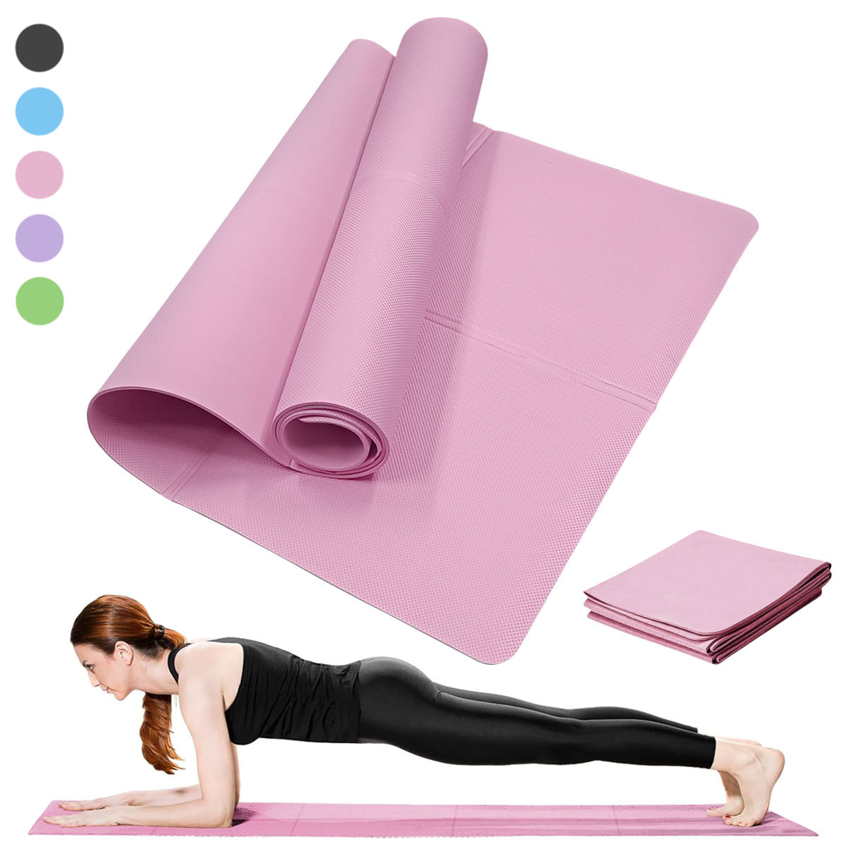 Yoga Mat Pilates Fitness Mat 3 - Home Gym On Carpet review and price