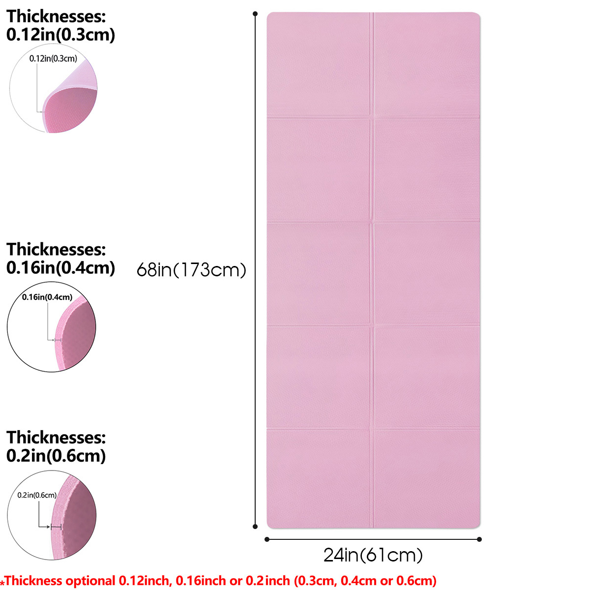 Yoga Mat Pilates Fitness Mat 3 - Home Gym On Carpet review and price