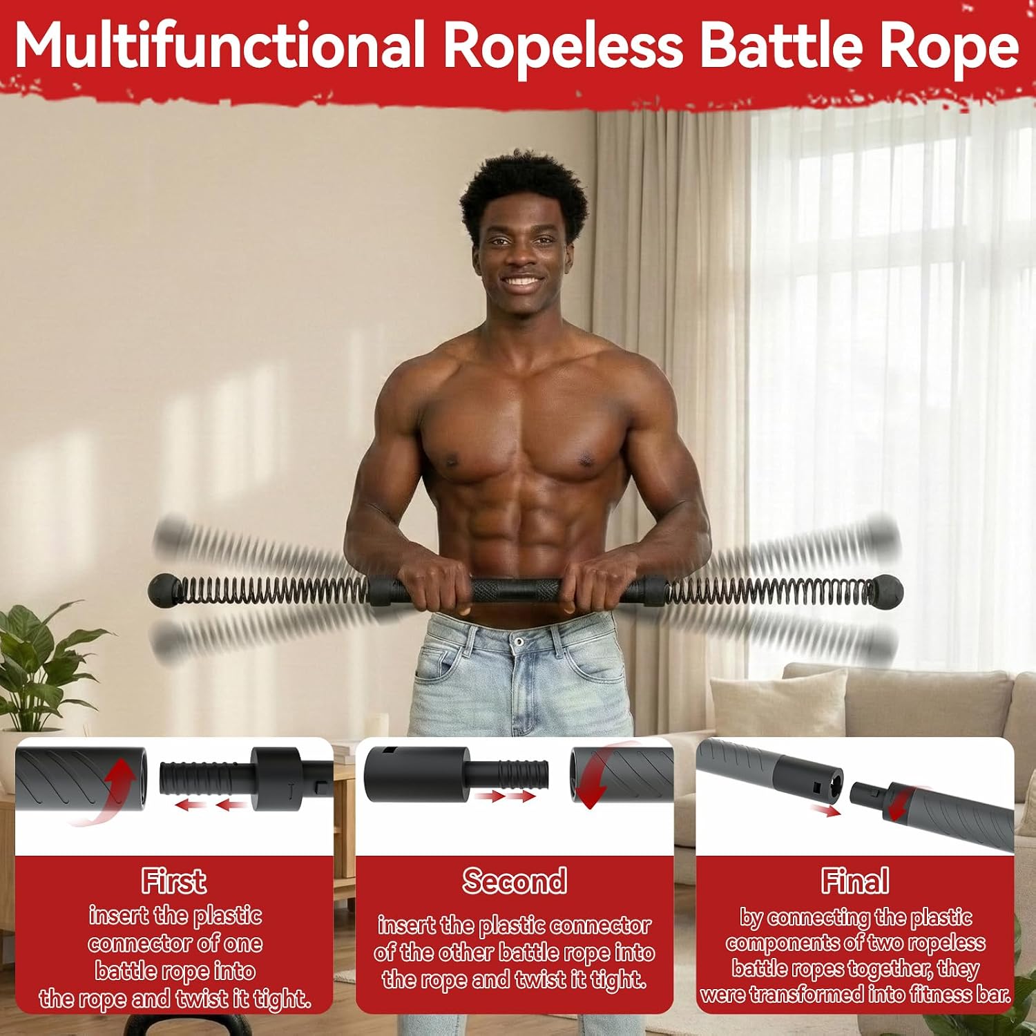 2-in-1 Upgraded Cordless Battl - Home Gym Full Body review and price