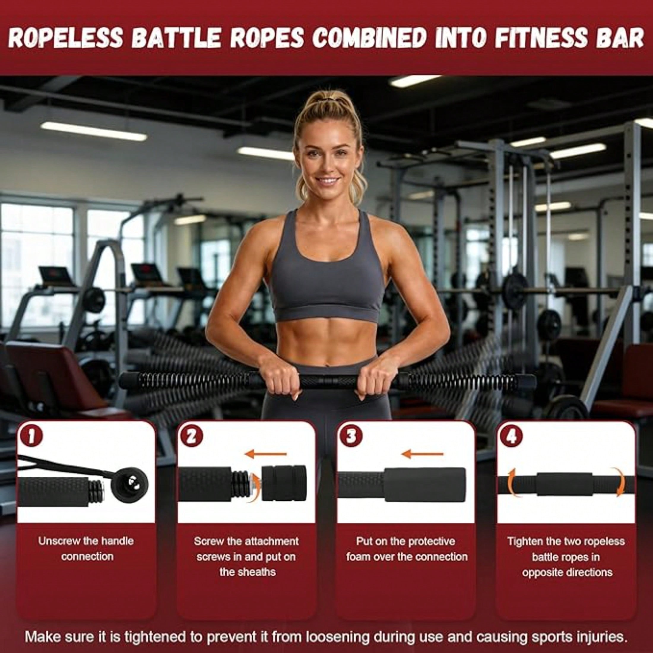 2-in-1 Upgraded Cordless Battl - Home Gym Full Body review and price
