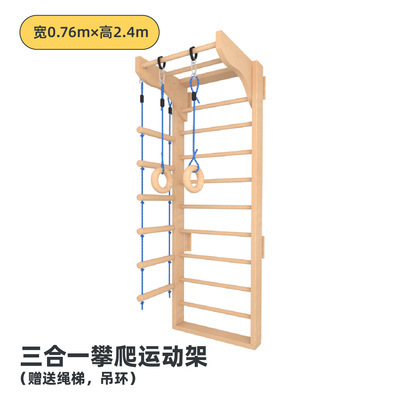Indoor Climbing Wall and Woode - Home Gym For Kids review and price