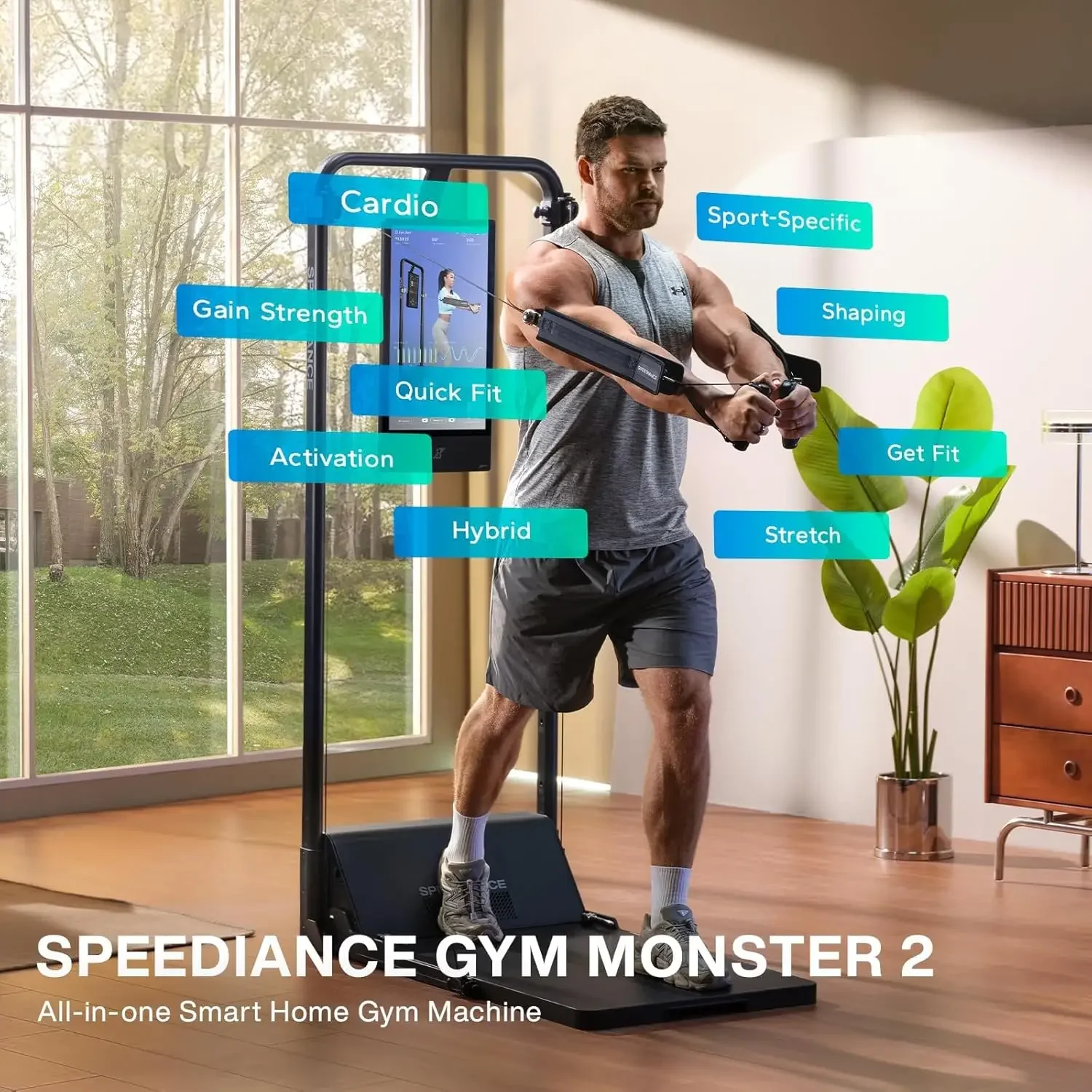 Gym Monster 2 Smart Home Gym A - Home Gym Organization review and price