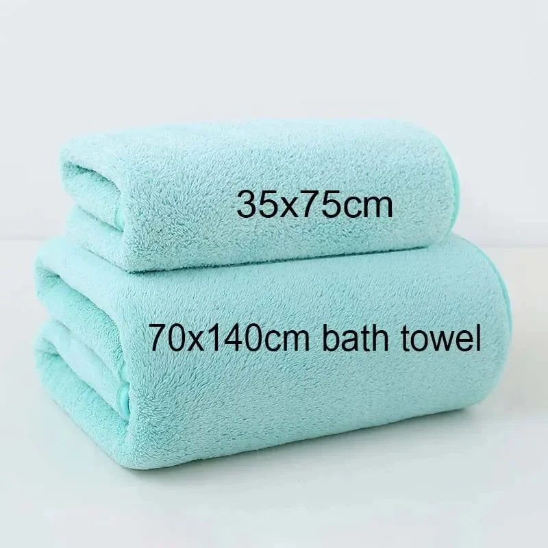 Thick Coral Fleece Towel Set,  - Home Gym Nala review and price