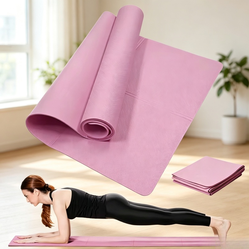 3/4/6mm Thick Non Slip Yoga Ma - Home Gym On Carpet review and price