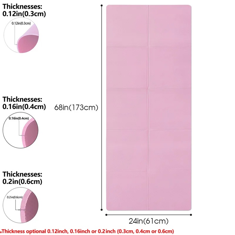 3/4/6mm Thick Non Slip Yoga Ma - Home Gym On Carpet review and price